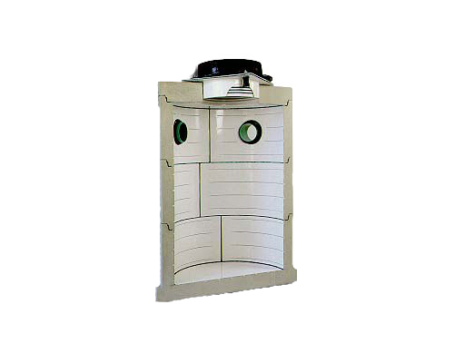 Cut-away View of Dura-Plate 100 Corrosion Resistant Lined Manhole with Watertight Connectors, Water•LOK Grade Ring Liner and Casting
